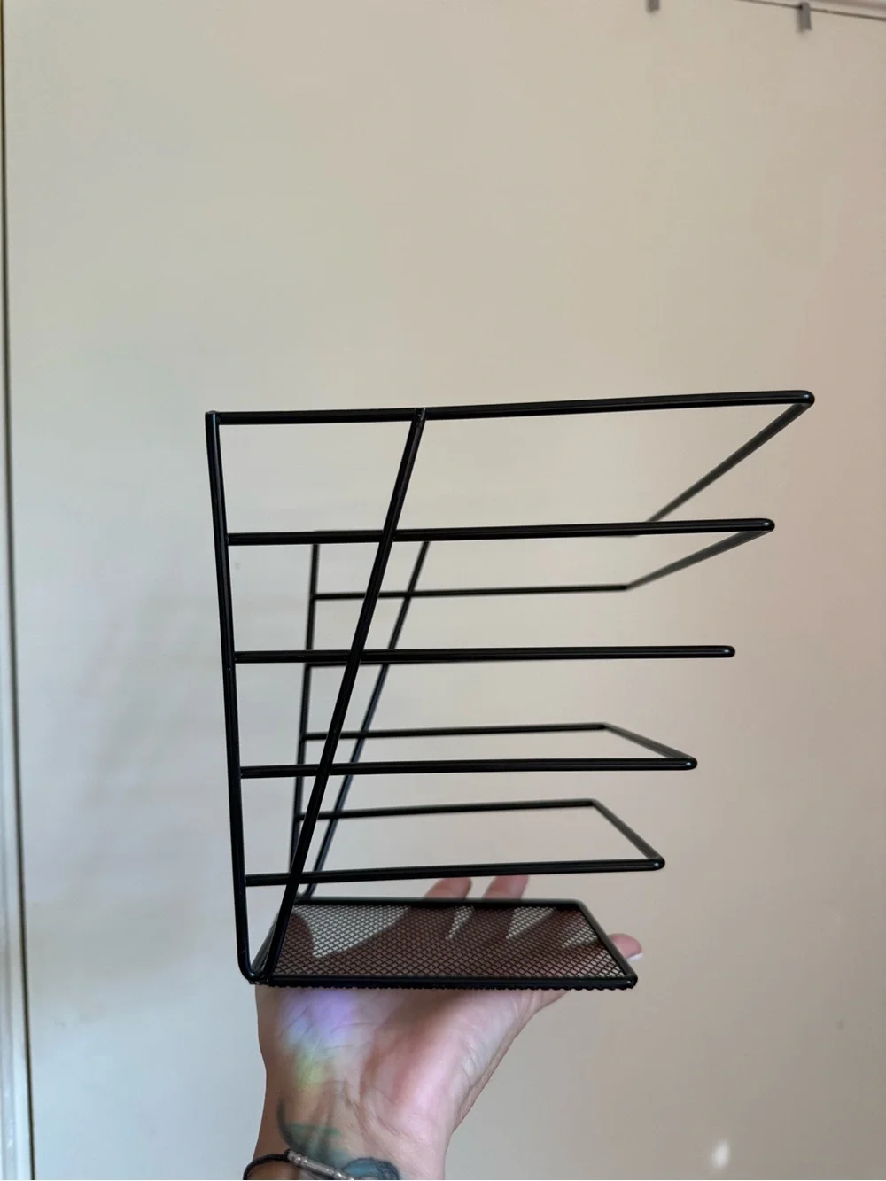 Black Metal Wall File Organizer - Brand
